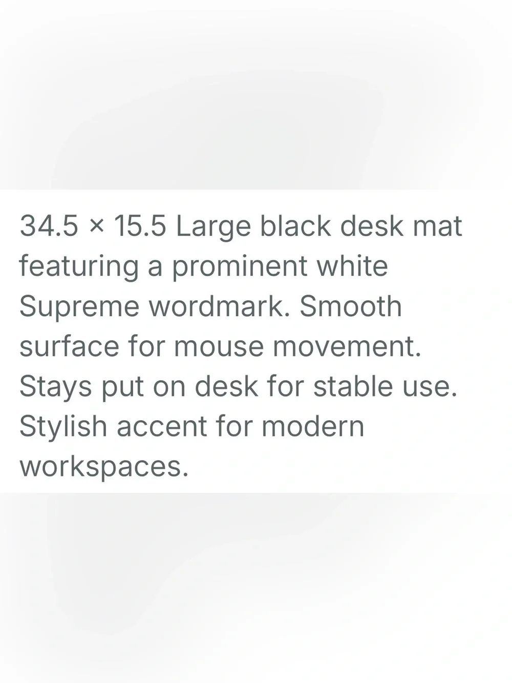 Supreme Multicolor Splash Desk Mat - White Logo